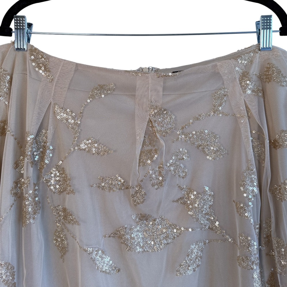 New York and Company Y2K Fairy Sequined Mesh Maxi Skirt Sz L Coquette Festival - Picture 4 of 9
